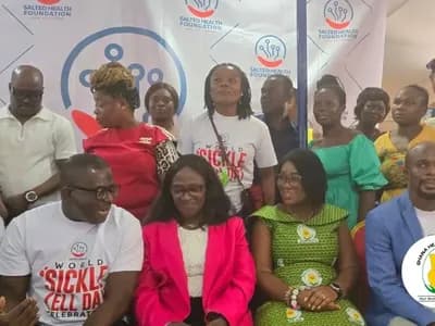 Ghana Health Service team group picture at the World Sickle Cell Day commemoration