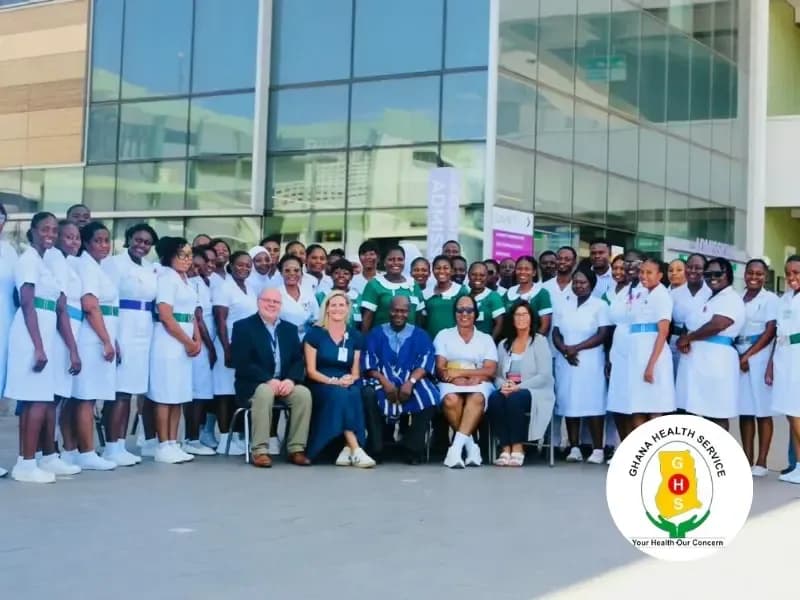 Dr. Samuel Kaba Akoriyea, Director General- GHS, Leads Emergency Care Excellence Drive as Sanford Health trains nurses on Basic life Support