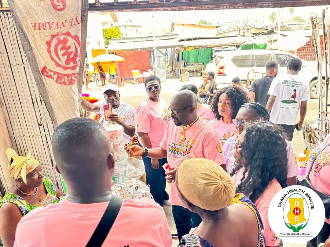 Ghana Health Service Hits the Streets with Walk and Market Outreach for Family Planning Week 2026